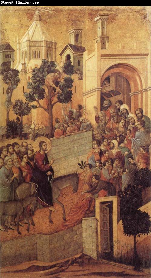 Duccio di Buoninsegna Christ Entering Jerusalem